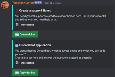 Ticketembed for two ticket categories